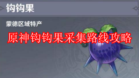 原神钩钩果采集路线攻略