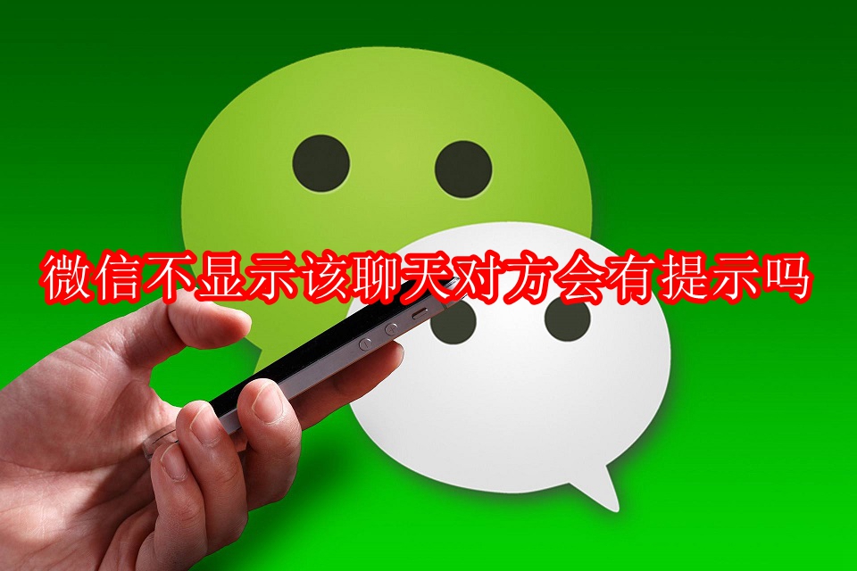 微信不显示该聊天对方会有提示吗