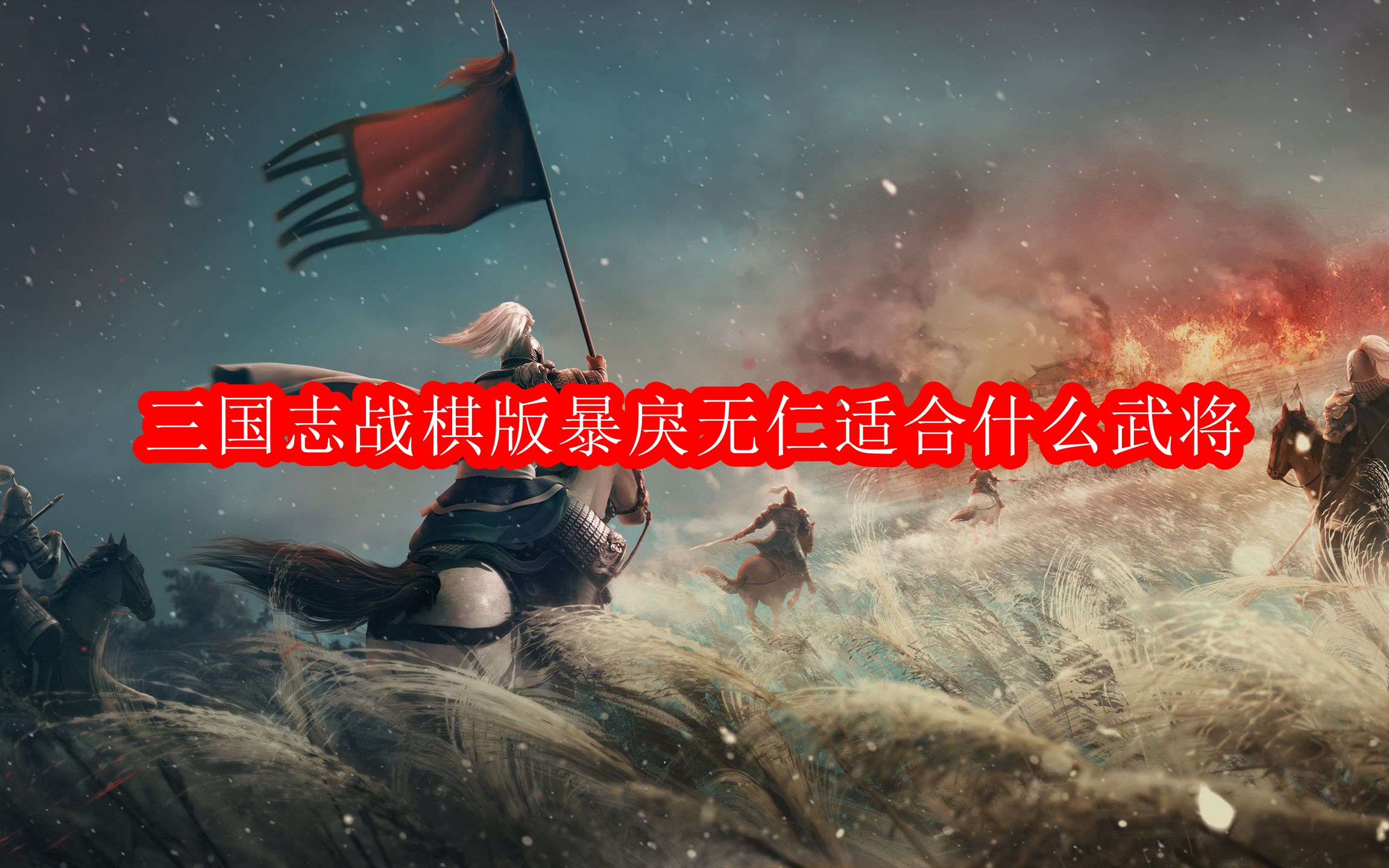 三国志战棋版暴戾无仁适合什么武将