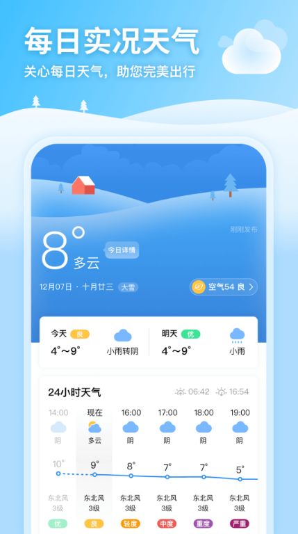 完美天气软件截图