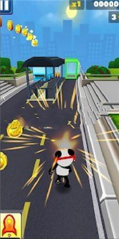 熊猫跑步终结者手游截图