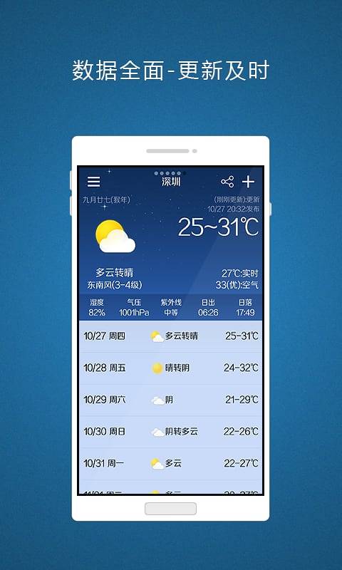 美点天气软件截图