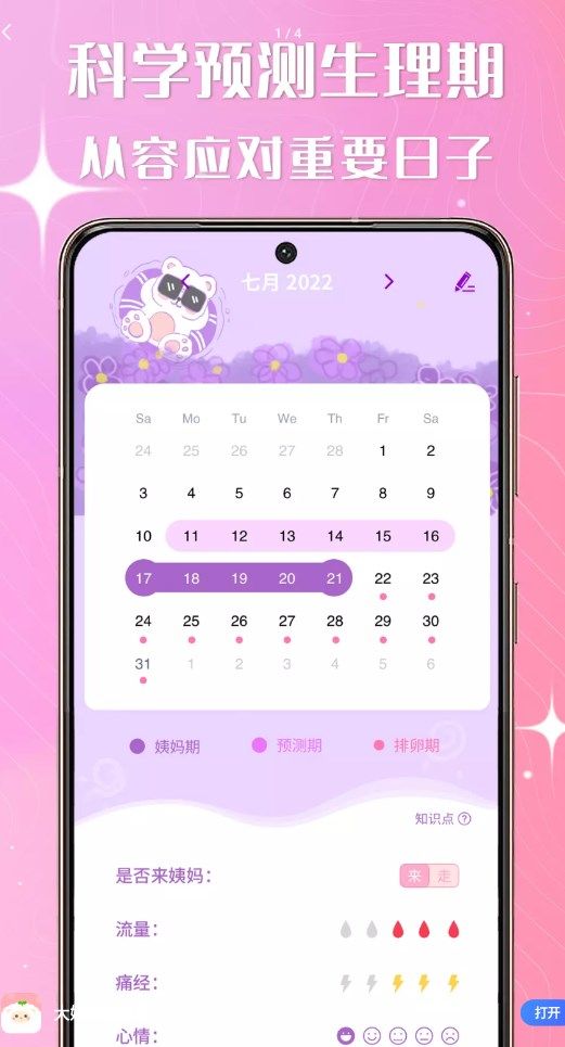 大姨妈跟踪器软件截图