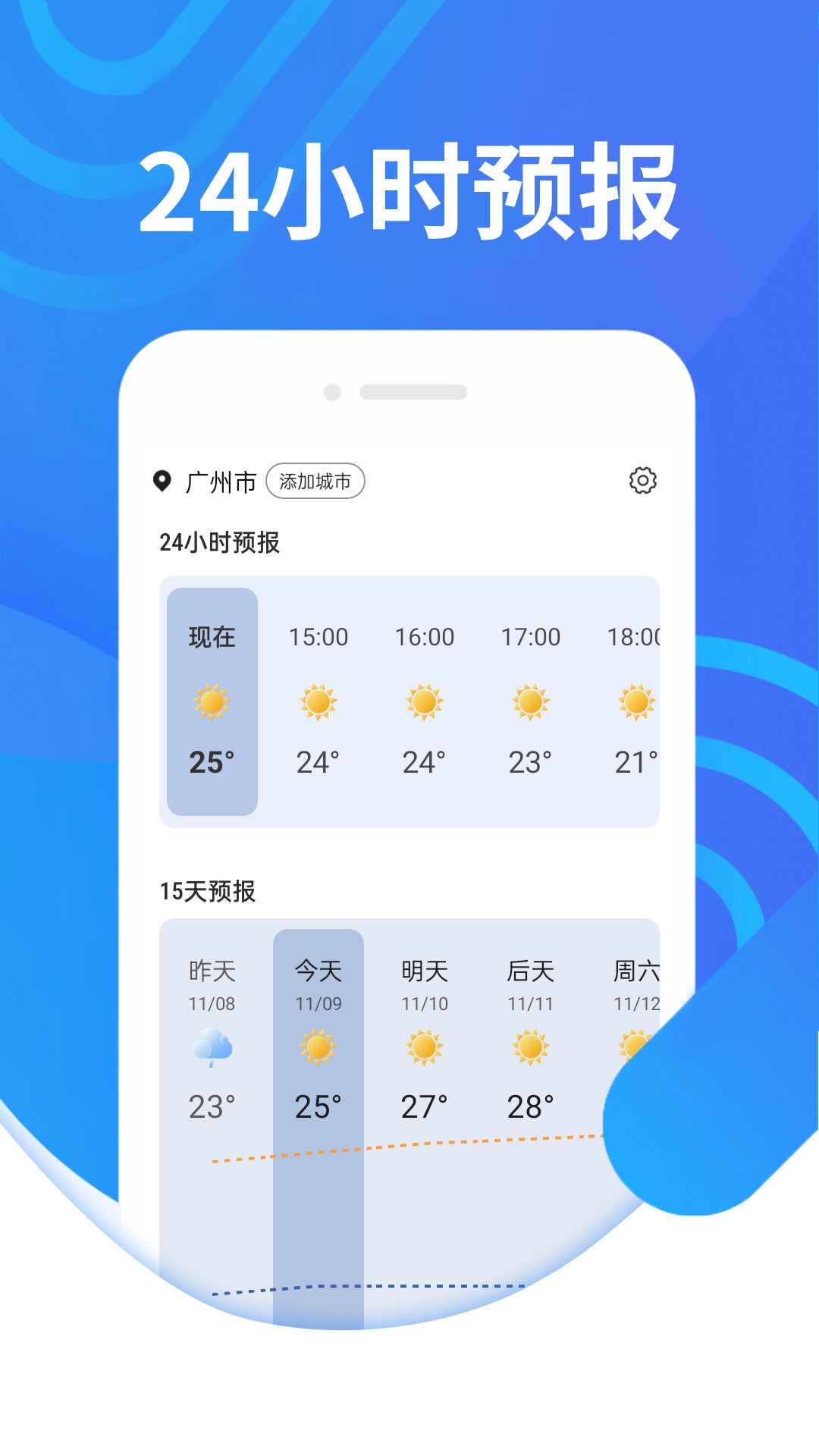 金瓜子天气软件截图