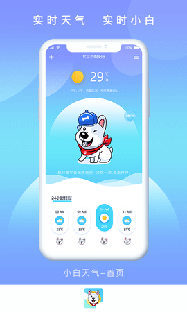 小白天气软件截图