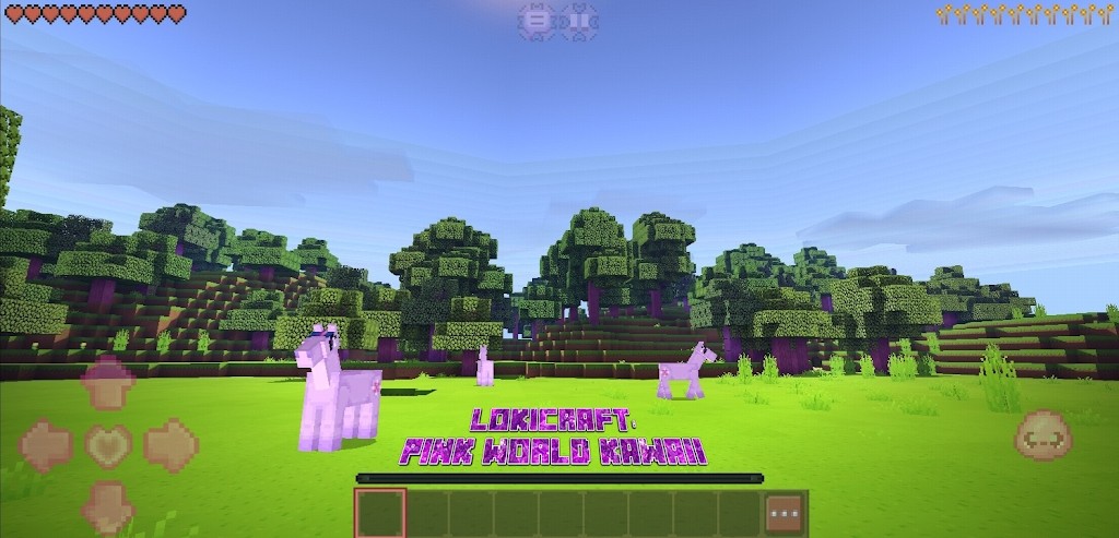 LokiCraft粉红世界卡哇伊手游截图