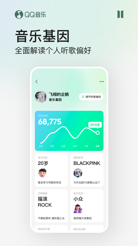 qq音乐简洁旧版本软件截图