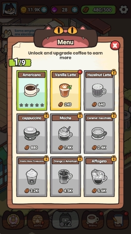 我的完美猫屎咖啡店手游截图