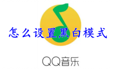 QQ音乐怎么设置黑白模式