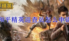 和平精英巡查员怎么申请