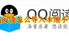 QQ阅读怎么导入本地小说