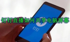 钉钉直播如何共享电脑屏幕