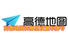 高德地图在哪里设置车牌号