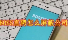 BOSS直聘怎么屏蔽公司