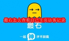 最右怎么查看自己主页访客记录