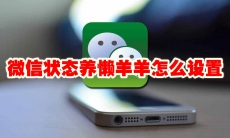 微信状态养懒羊羊怎么设置
