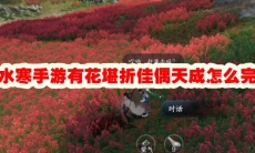 逆水寒手游有花堪折佳偶天成怎么完成