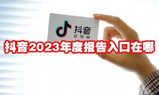抖音2023年度报告入口在哪