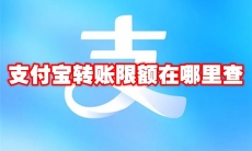 支付宝转账限额在哪里查