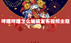 哔哩哔哩怎么编辑发布视频主题