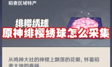 原神绯樱绣球怎么采集