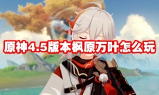 原神4.5版本枫原万叶怎么玩
