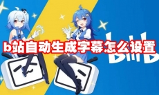 b站自动生成字幕怎么设置