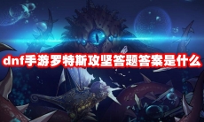 dnf手游罗特斯攻坚答题答案是什么