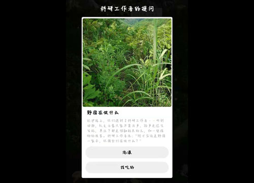 《支付宝》蚂蚁森林保护地巡护答案是什么