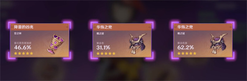 原神九条裟罗圣遗物推荐