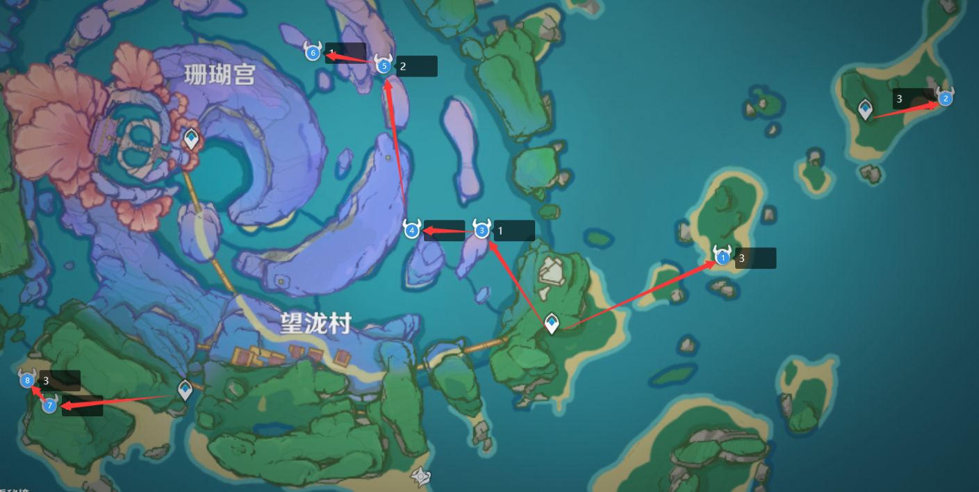 原神2.6刀镡采集路线